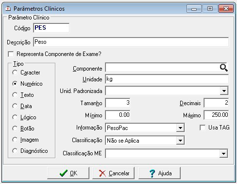 Parâmetros Clínicos