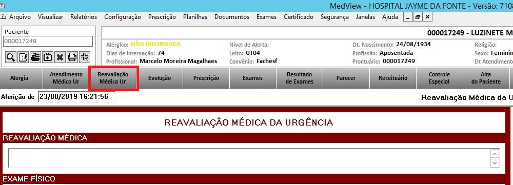 Reavaliação Médica